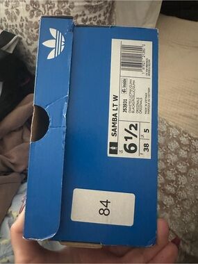 adidas Samba LT W Blue Shoe Box with White Logo